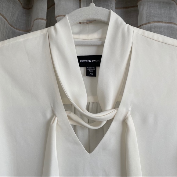 Fifteen Twenty Wrap Neck Tie Top - Picture 5 of 8